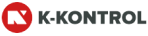Logo K-KONTROL so symbolom v červenom kruhu