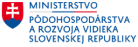 Logo Ministerstva pôdohospodárstva a rozvoja vidieka SR na čiernom pozadí